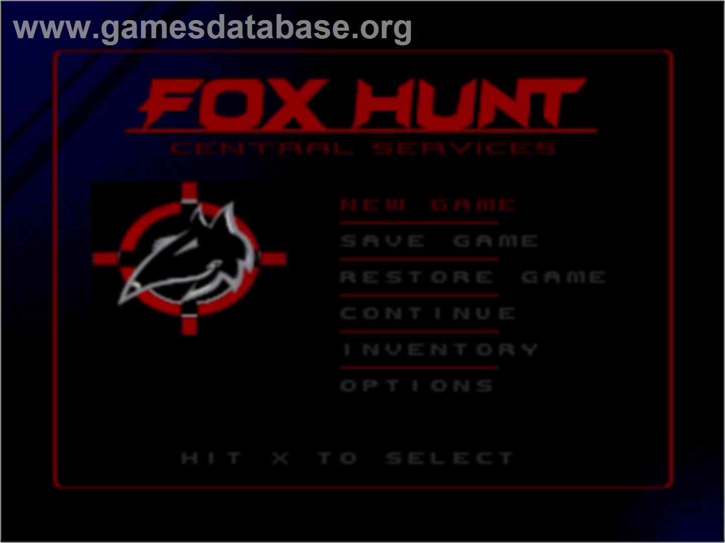 Fox Hunt - Sony Playstation - Artwork - Title Screen