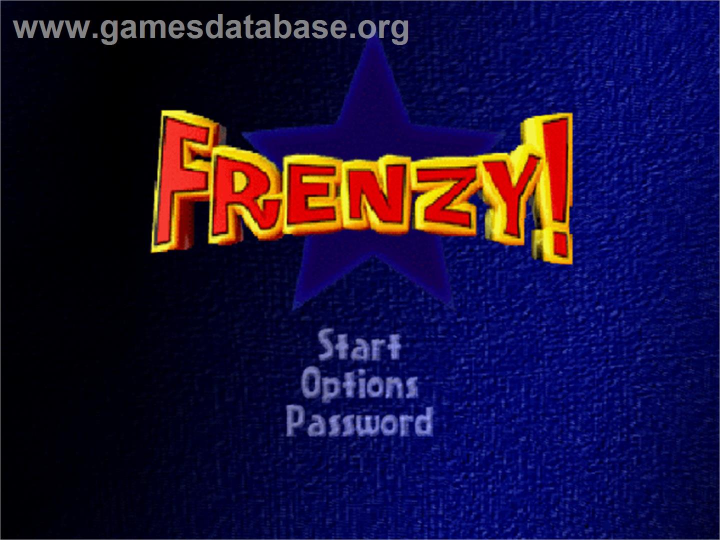 Frenzy - Sony Playstation - Artwork - Title Screen