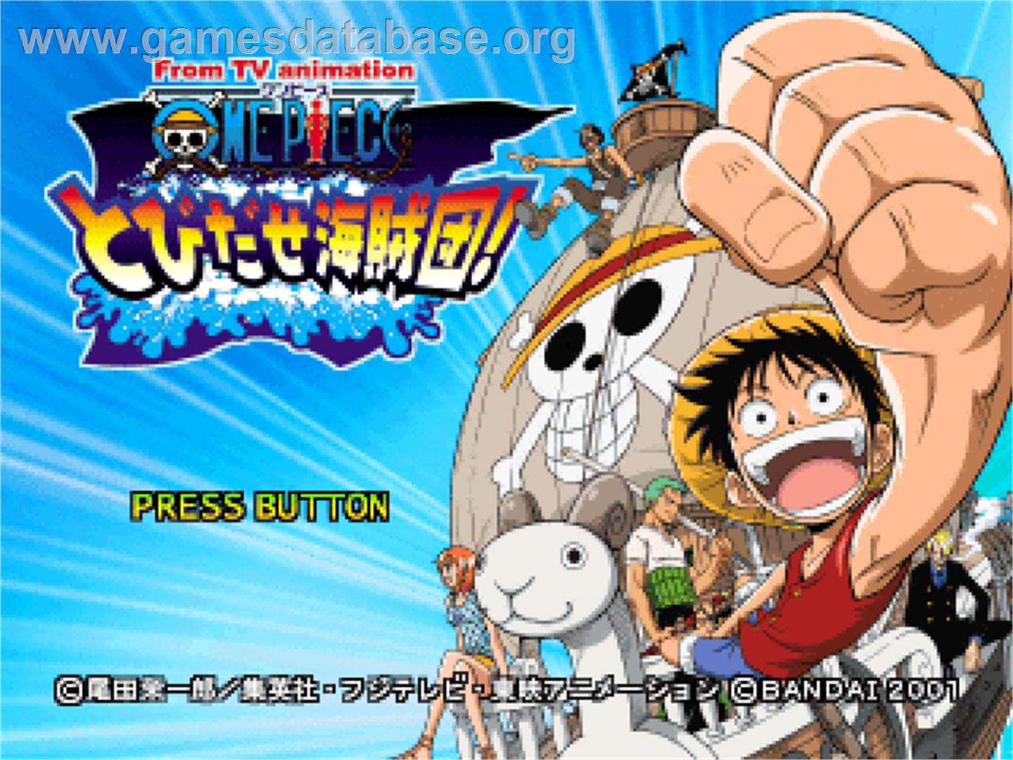 From Tv Animation One Piece - Tobidase Kaizokudan! - Sony Playstation - Artwork - Title Screen