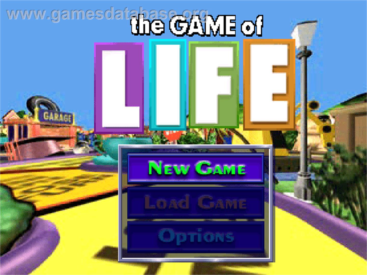 Game Of Life, The - Sony Playstation - Artwork - Title Screen