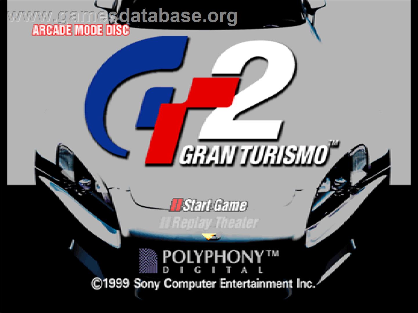 Gran Turismo 2 (simulation Mode) - Sony Playstation - Artwork - Title Screen