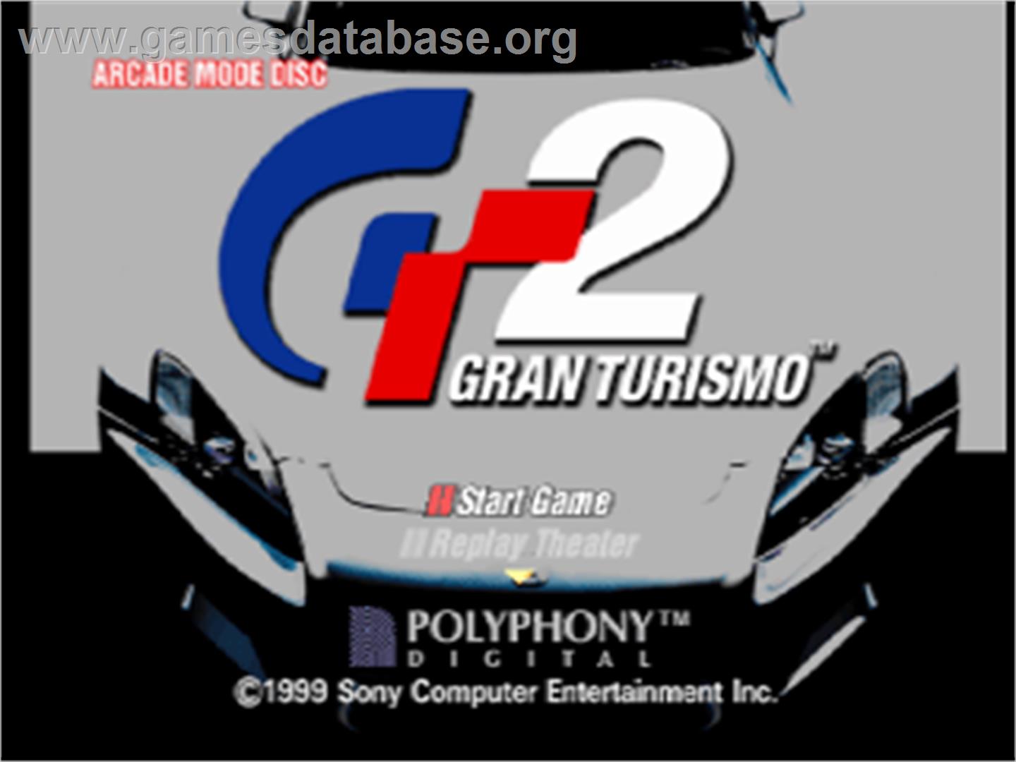 Gran Turismo 2 - Sony Playstation - Artwork - Title Screen