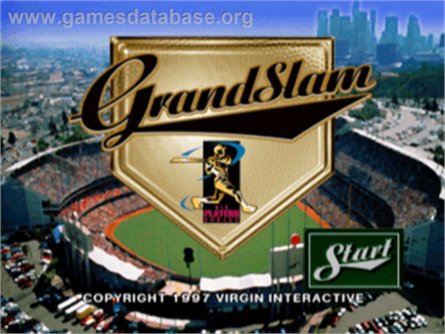 Grand Slam - Sony Playstation - Artwork - Title Screen