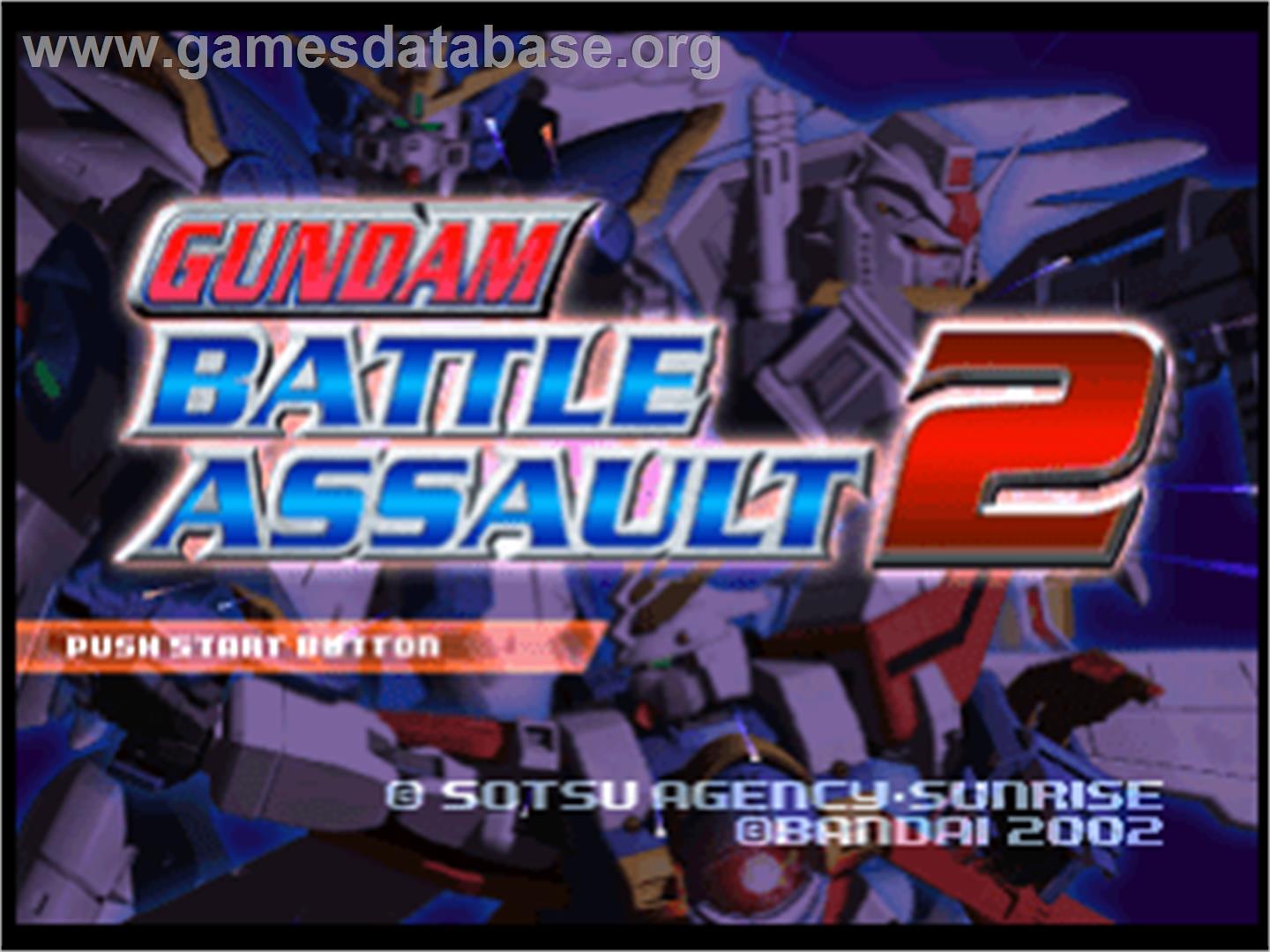 Gundam Battle Assault 2 - Sony Playstation - Artwork - Title Screen