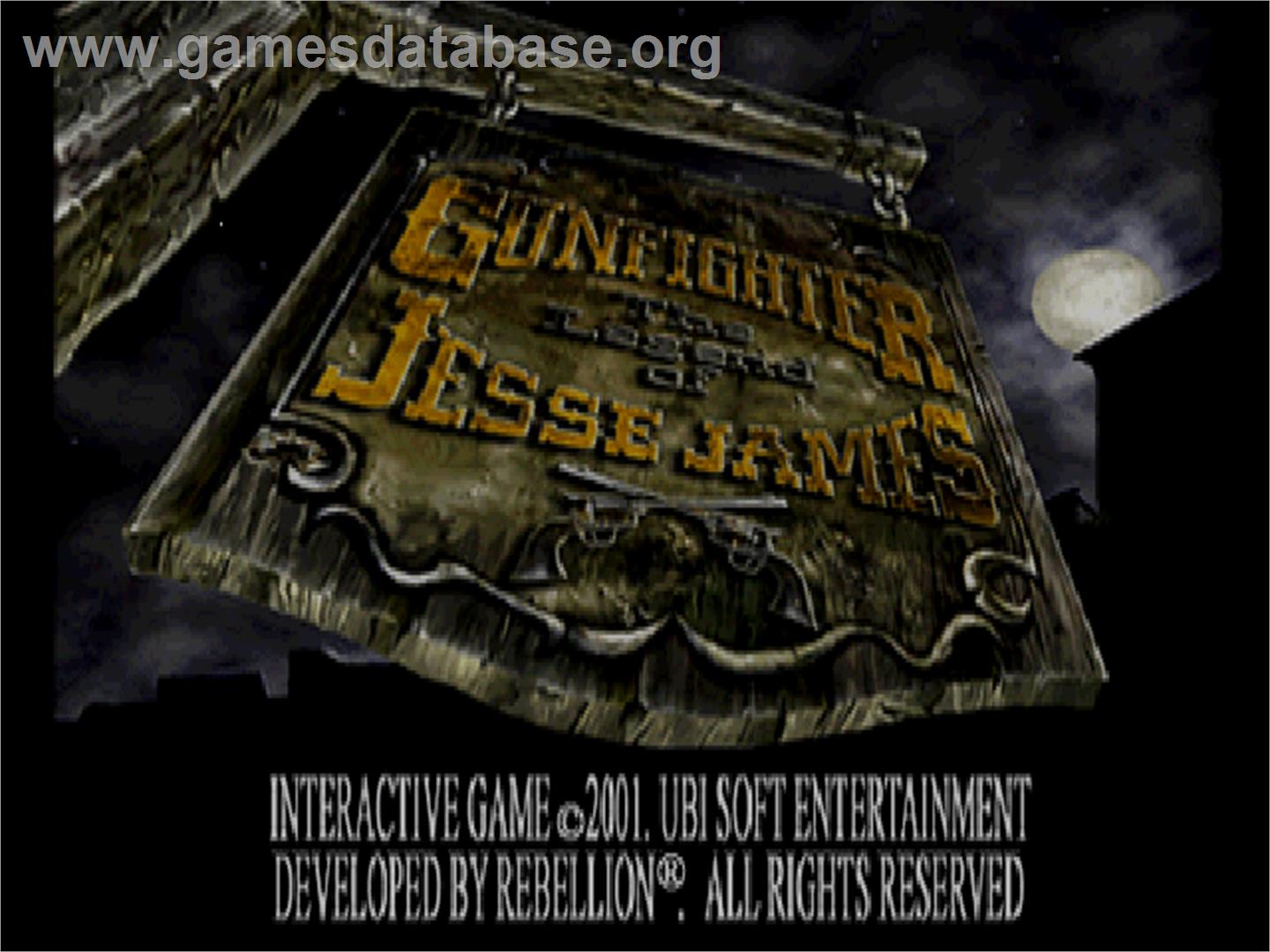 Gunfighter - The Legend Of Jesse James - Sony Playstation - Artwork - Title Screen