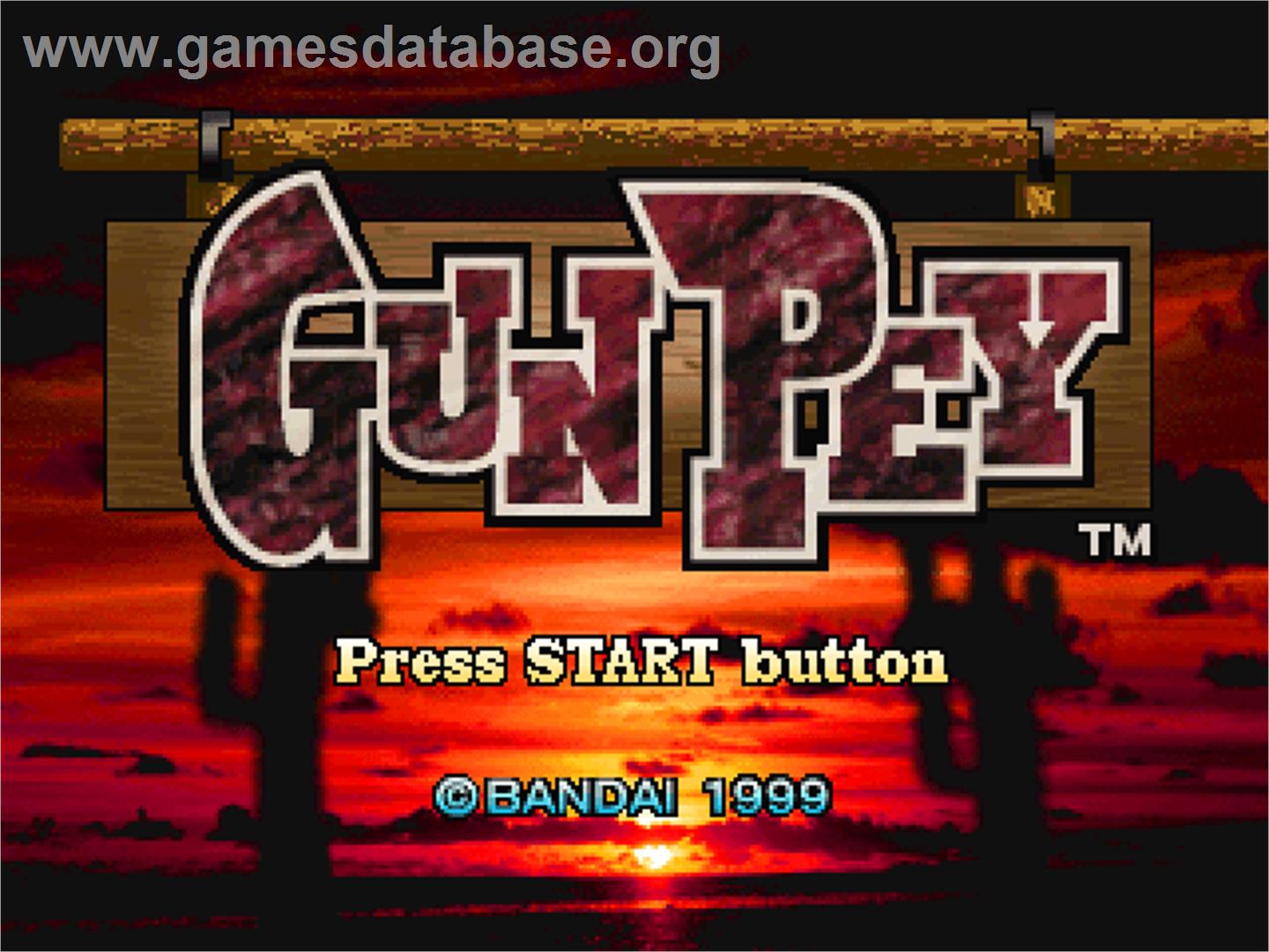 Gunpey - Sony Playstation - Artwork - Title Screen