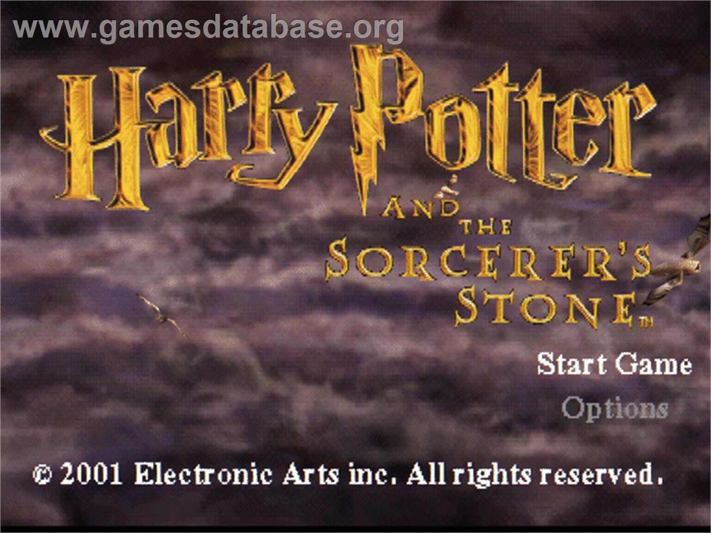 Harry Potter And The Sorcerer's Stone - Sony Playstation - Artwork - Title Screen
