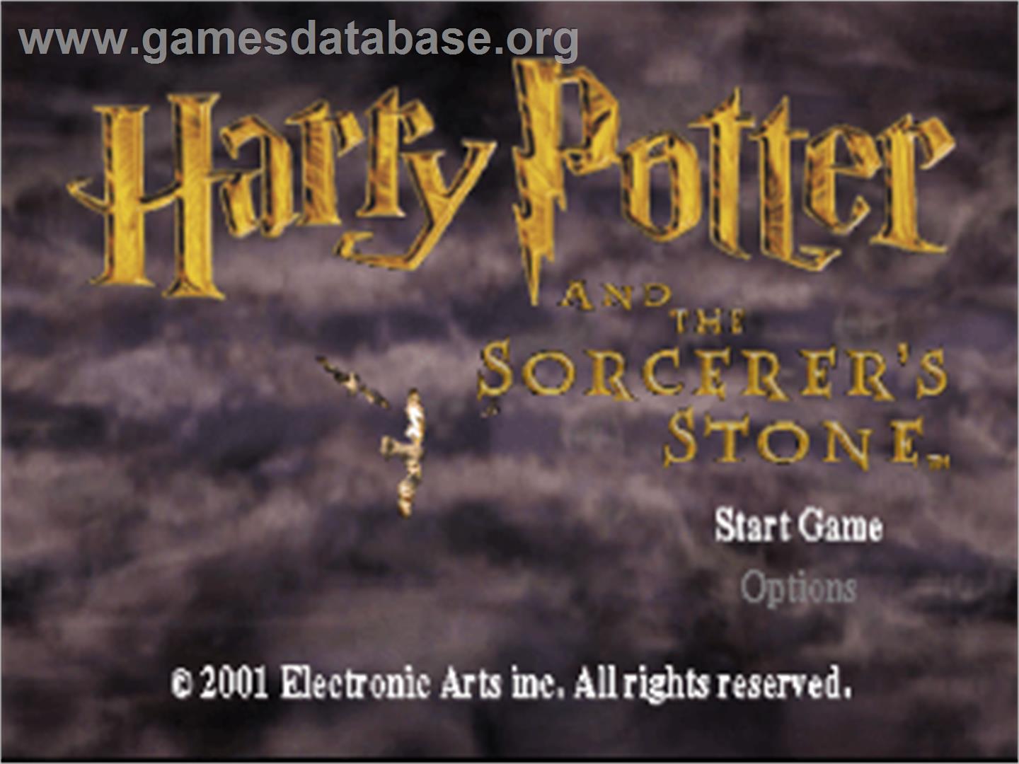 Harry Potter and the Sorcerer's Stone - Sony Playstation - Artwork - Title Screen