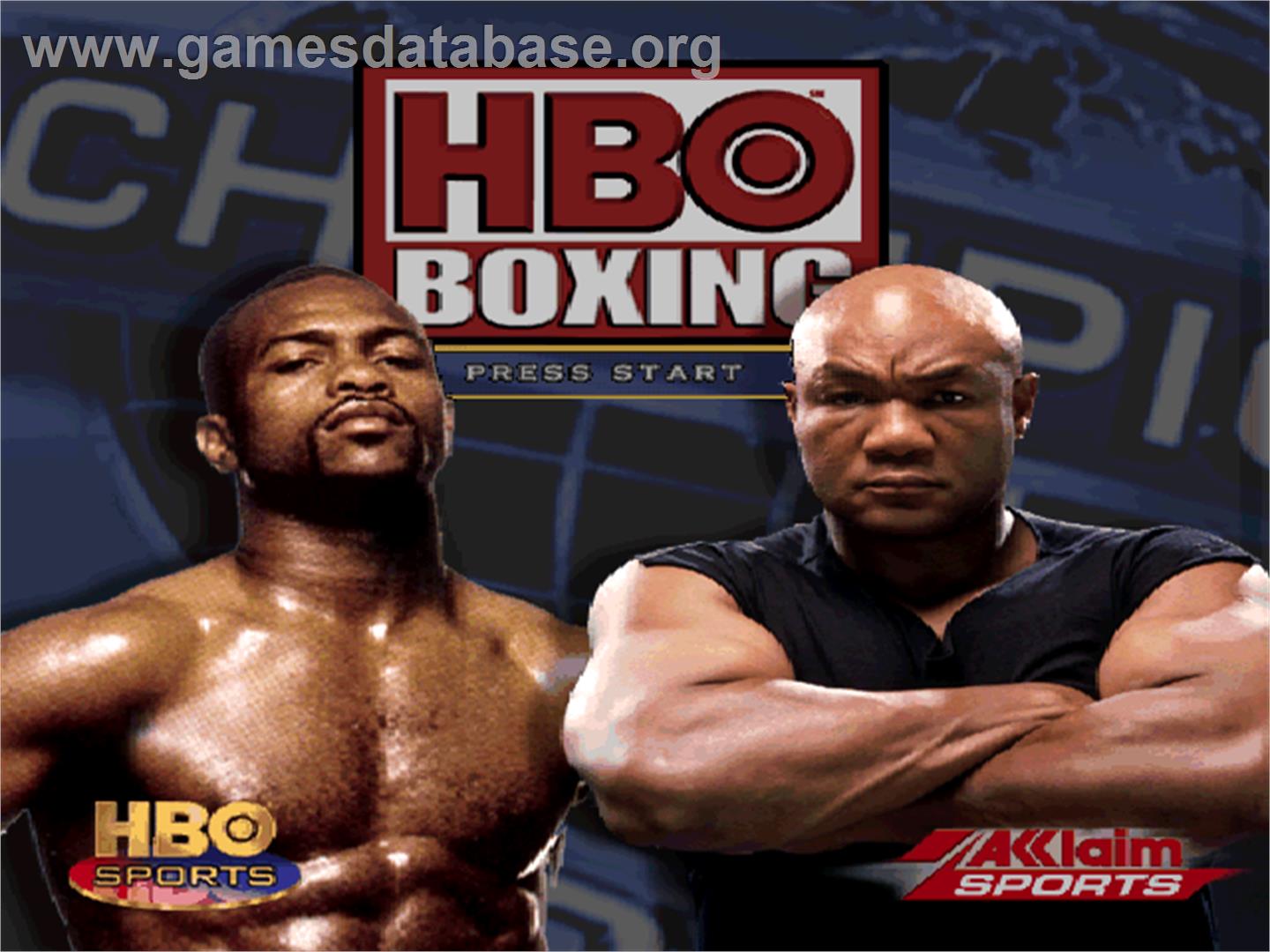 Hbo Boxing - Sony Playstation - Artwork - Title Screen