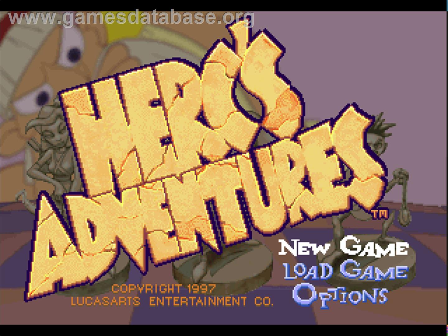 Herc's Adventures - Sony Playstation - Artwork - Title Screen