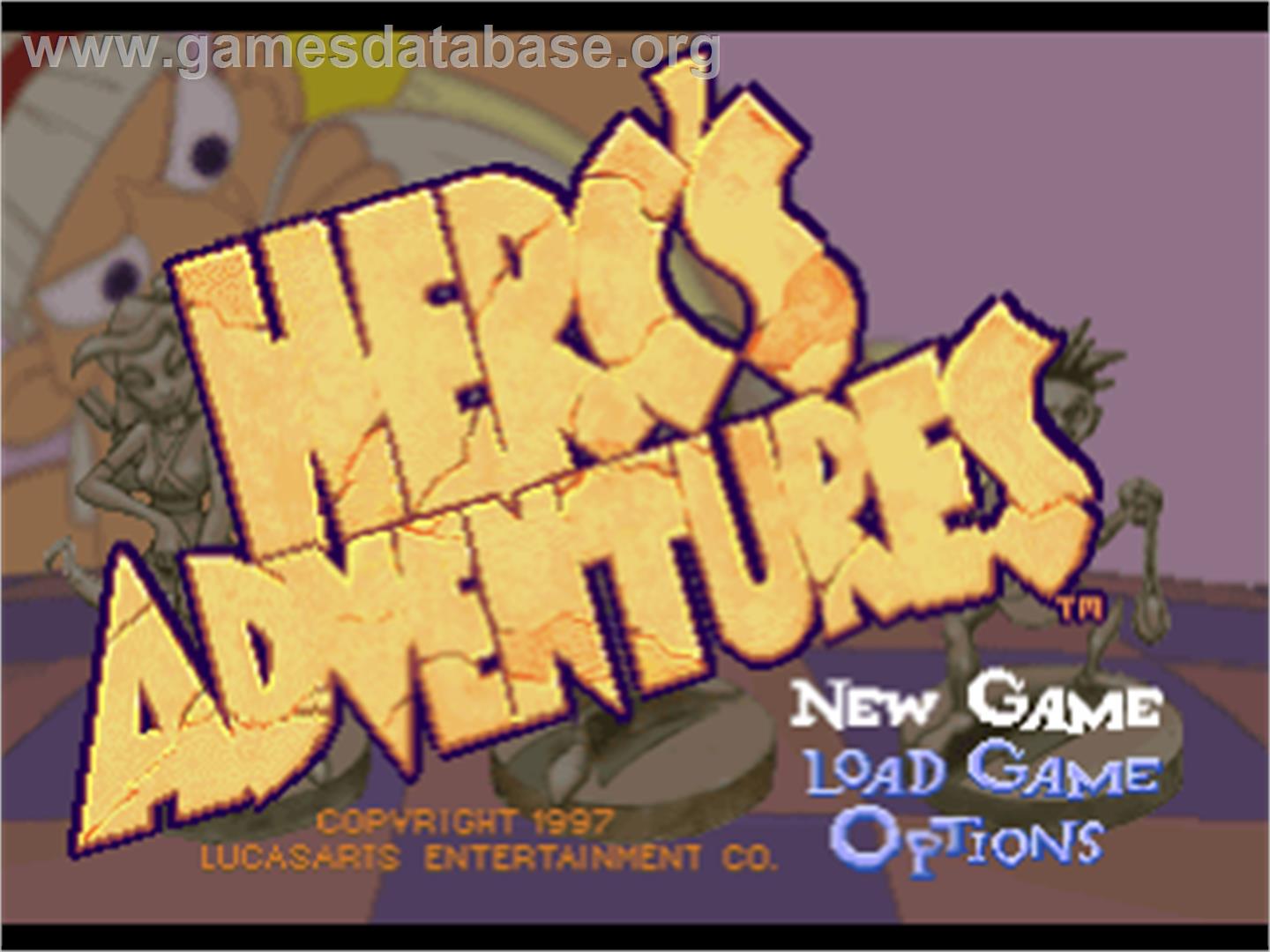 Herc's Adventures - Sony Playstation - Artwork - Title Screen