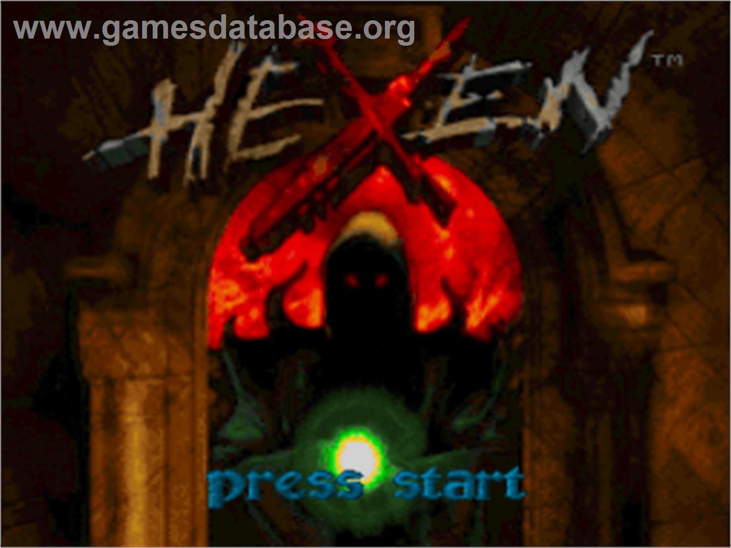 Hexen: Beyond Heretic - Sony Playstation - Artwork - Title Screen