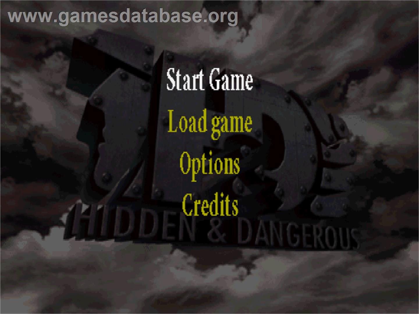 Hidden & Dangerous - Sony Playstation - Artwork - Title Screen