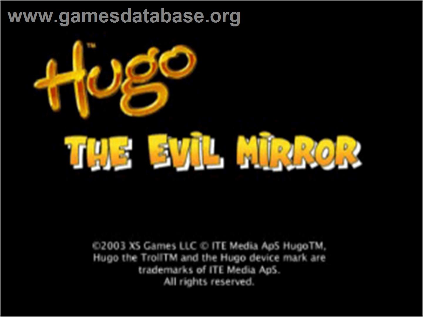 Hugo: The Quest for the Sunstones - Sony Playstation - Artwork - Title Screen