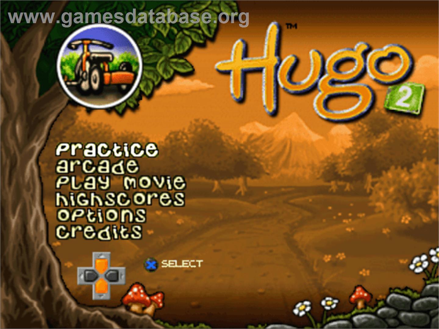 Hugo 2 - Sony Playstation - Artwork - Title Screen