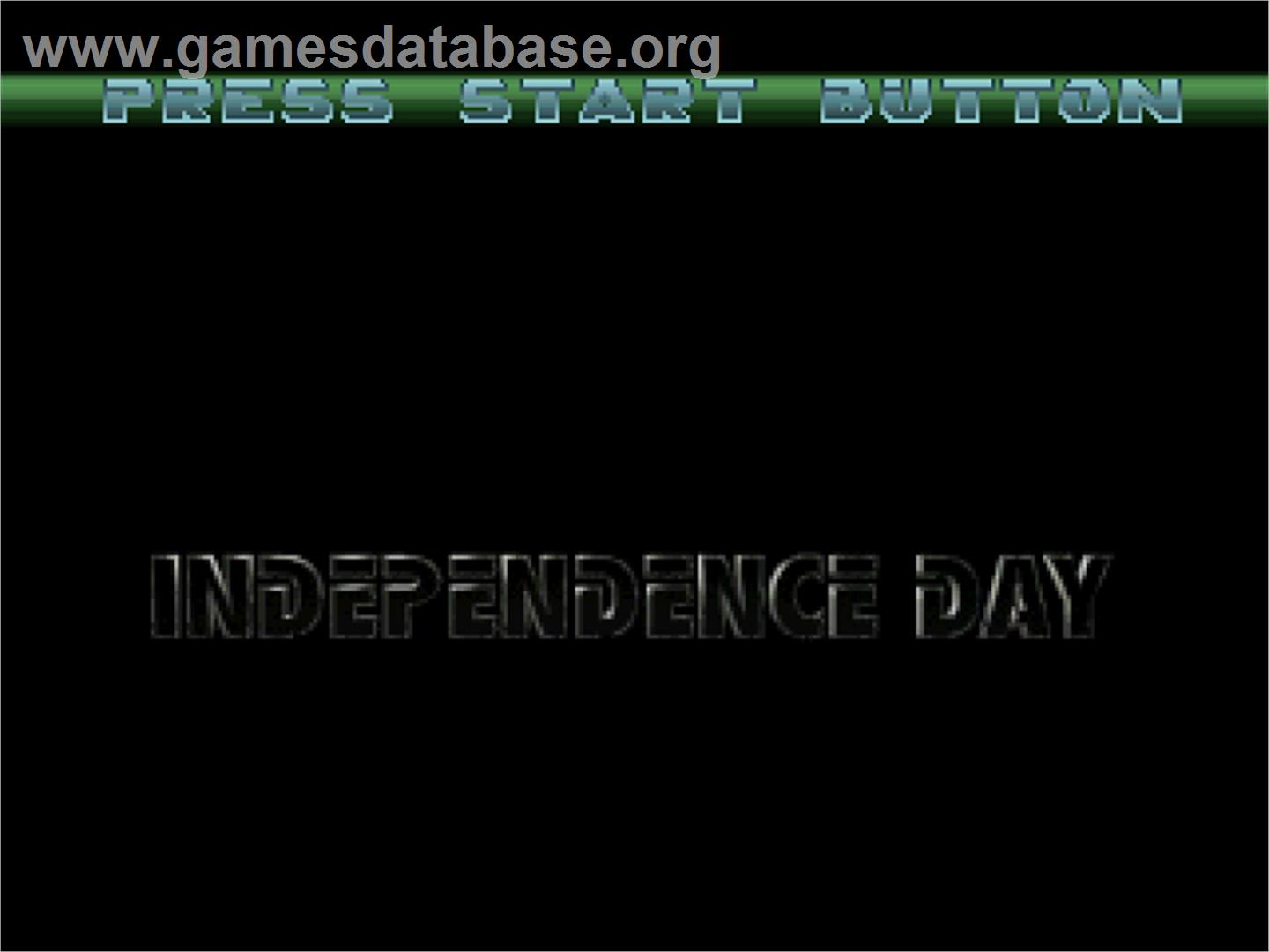 Independance Day - Sony Playstation - Artwork - Title Screen