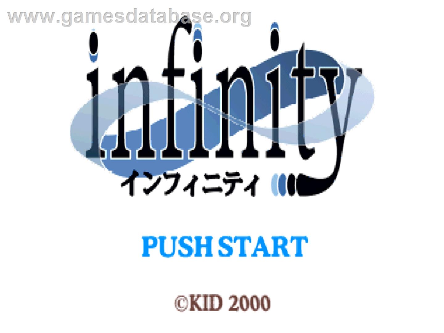 Infinity - Sony Playstation - Artwork - Title Screen