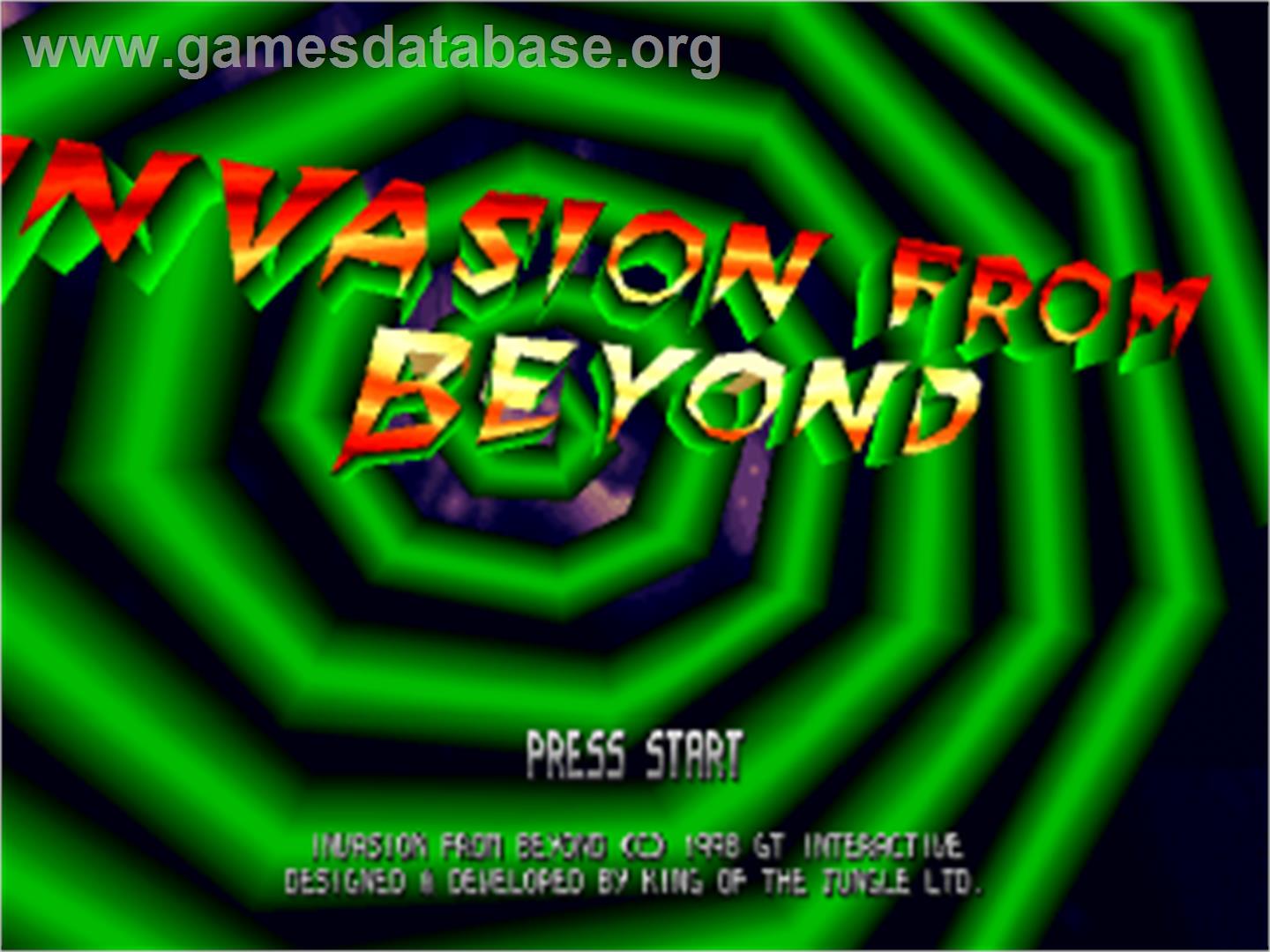 Invasion From Beyond - Sony Playstation - Artwork - Title Screen