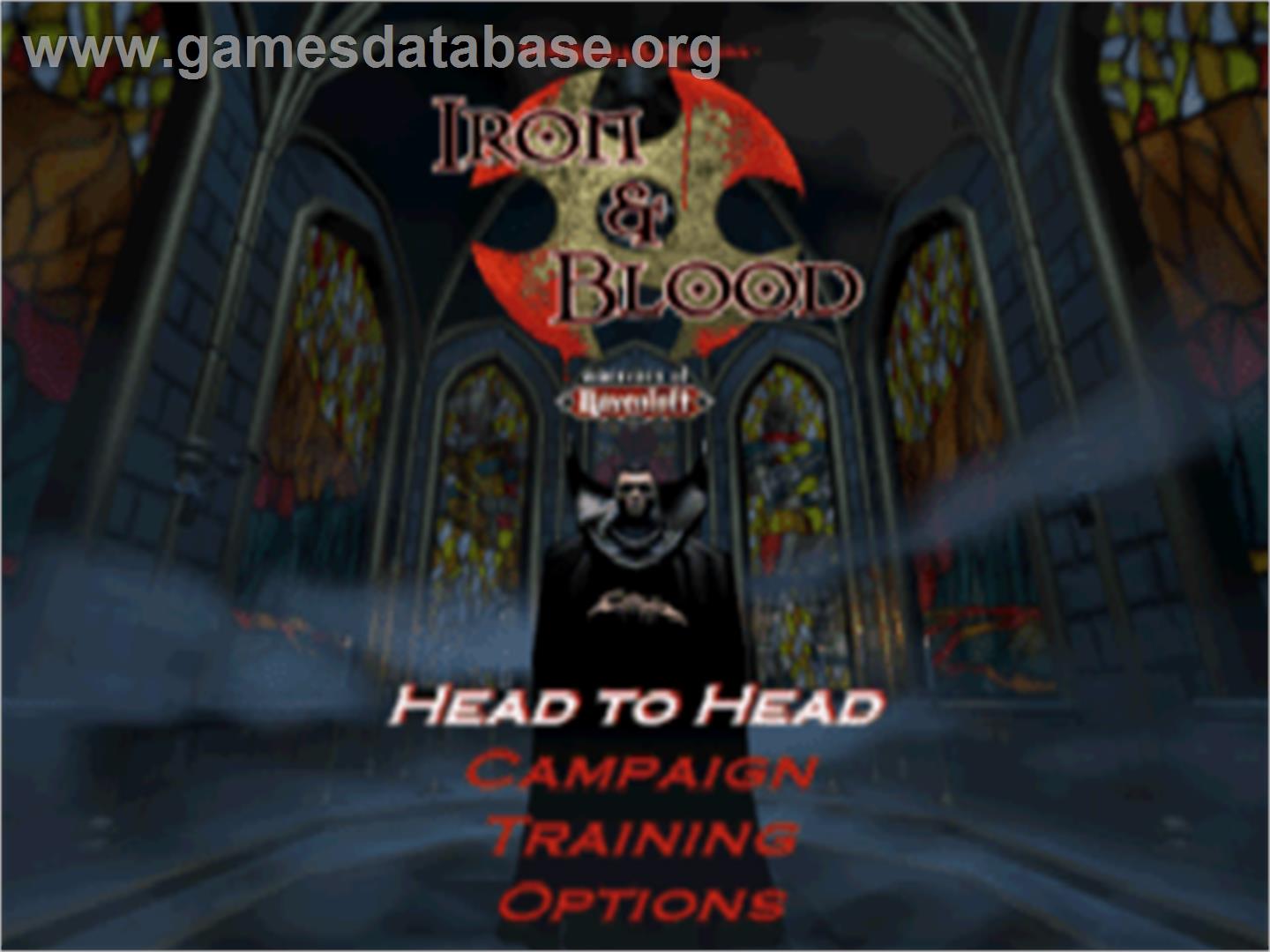 Iron & Blood: Warriors of Ravenloft - Sony Playstation - Artwork - Title Screen