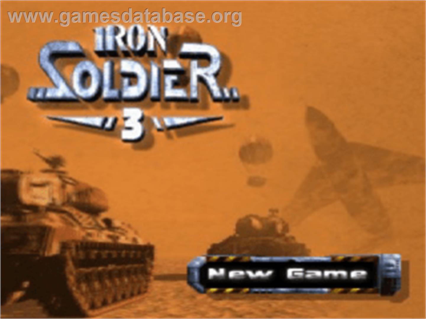 Iron Soldier 3 - Sony Playstation - Artwork - Title Screen