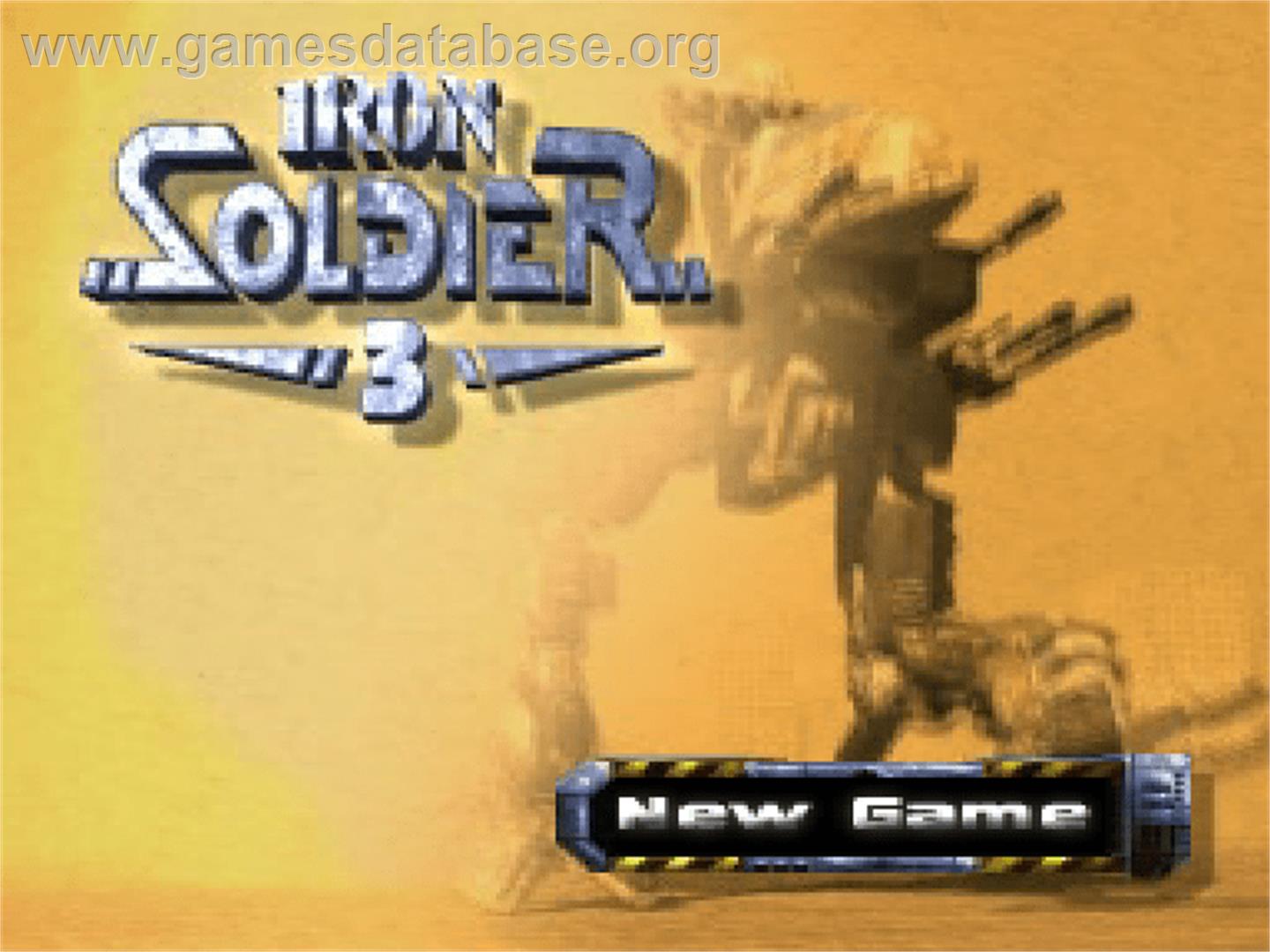 Iron Soldier 3 - Sony Playstation - Artwork - Title Screen