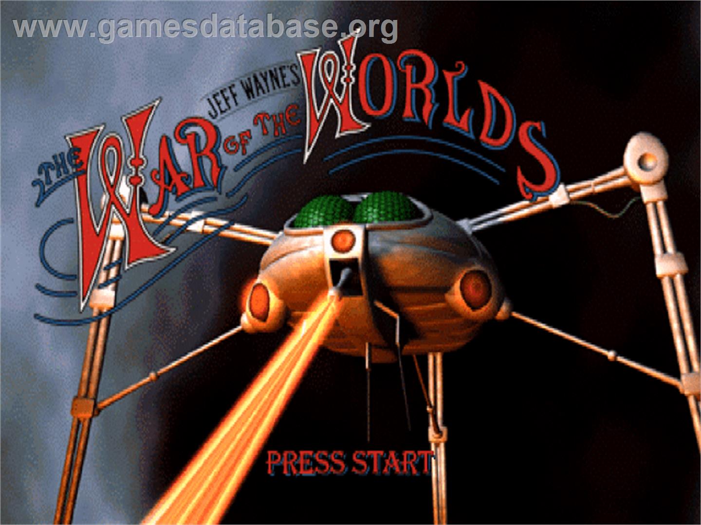 Jeff Wayne's The War of the Worlds - Sony Playstation - Artwork - Title Screen