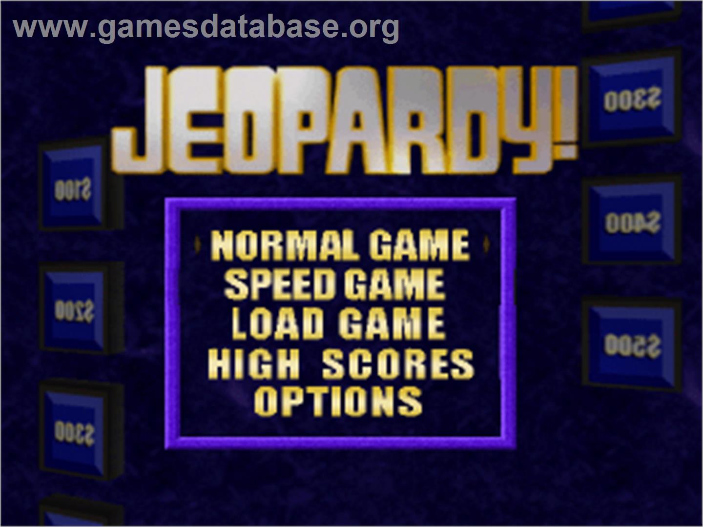 Jeopardy! - Sony Playstation - Artwork - Title Screen