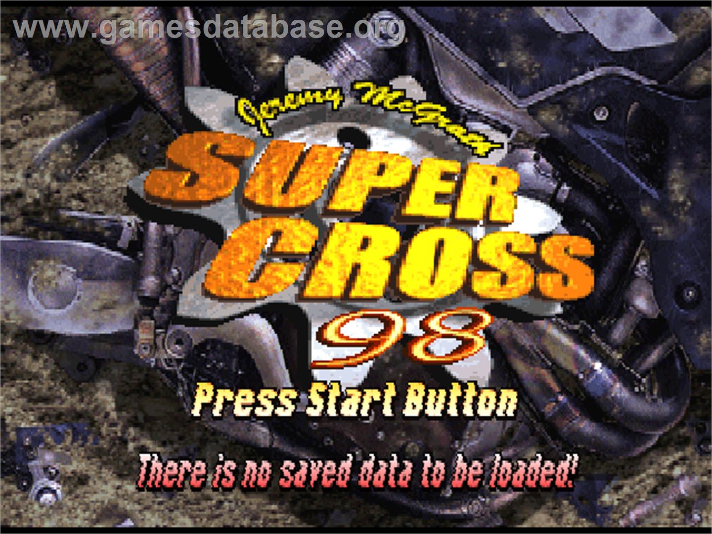 Jeremy Mcgrath Supercross 98 - Sony Playstation - Artwork - Title Screen