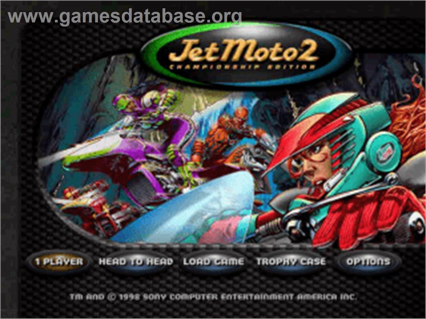 Jet Moto 2 - Sony Playstation - Artwork - Title Screen