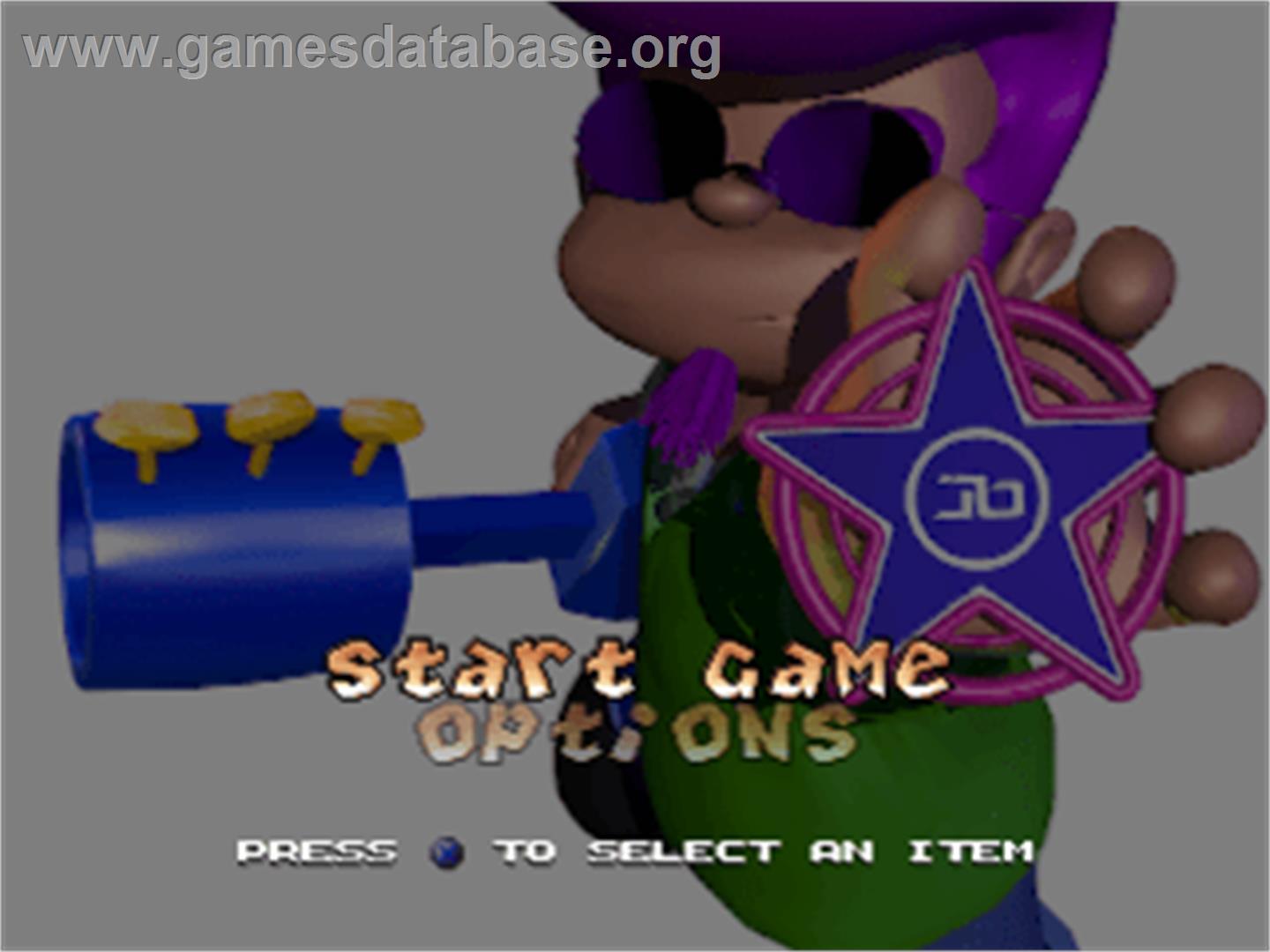Johnny Bazookatone - Sony Playstation - Artwork - Title Screen