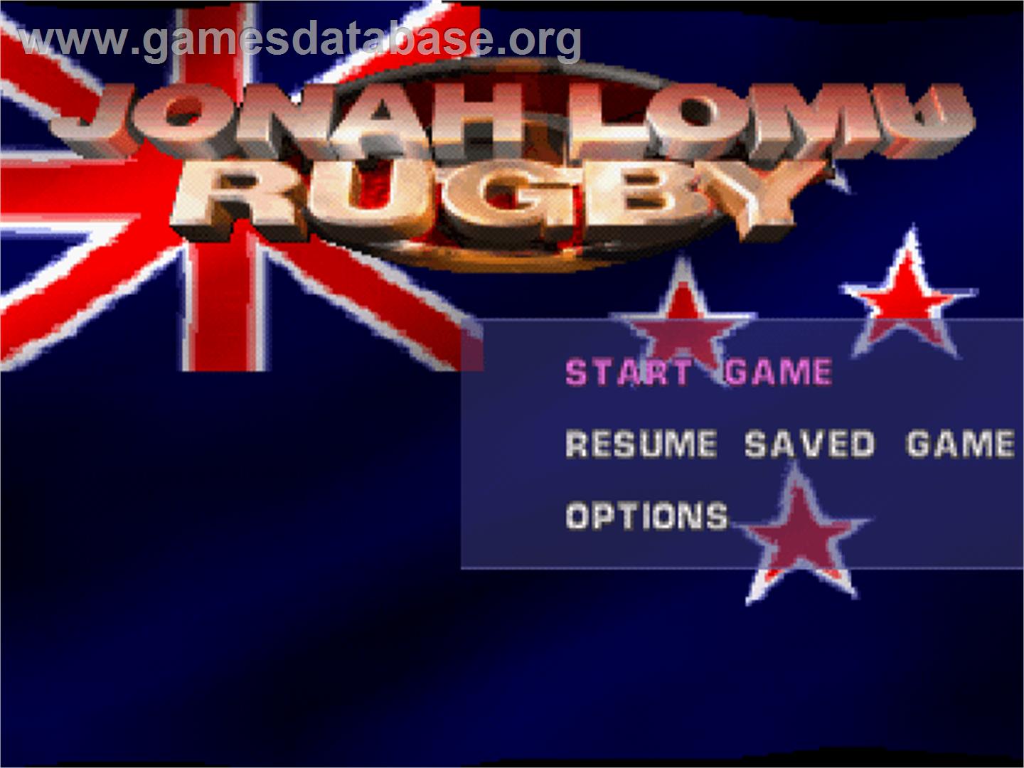 Jonah Lomu Rugby / Brian Lara Cricket - Sony Playstation - Artwork - Title Screen