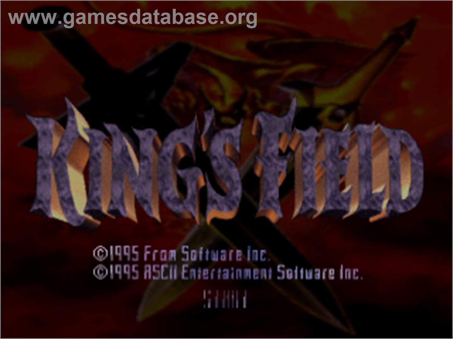 King's Field - Sony Playstation - Artwork - Title Screen