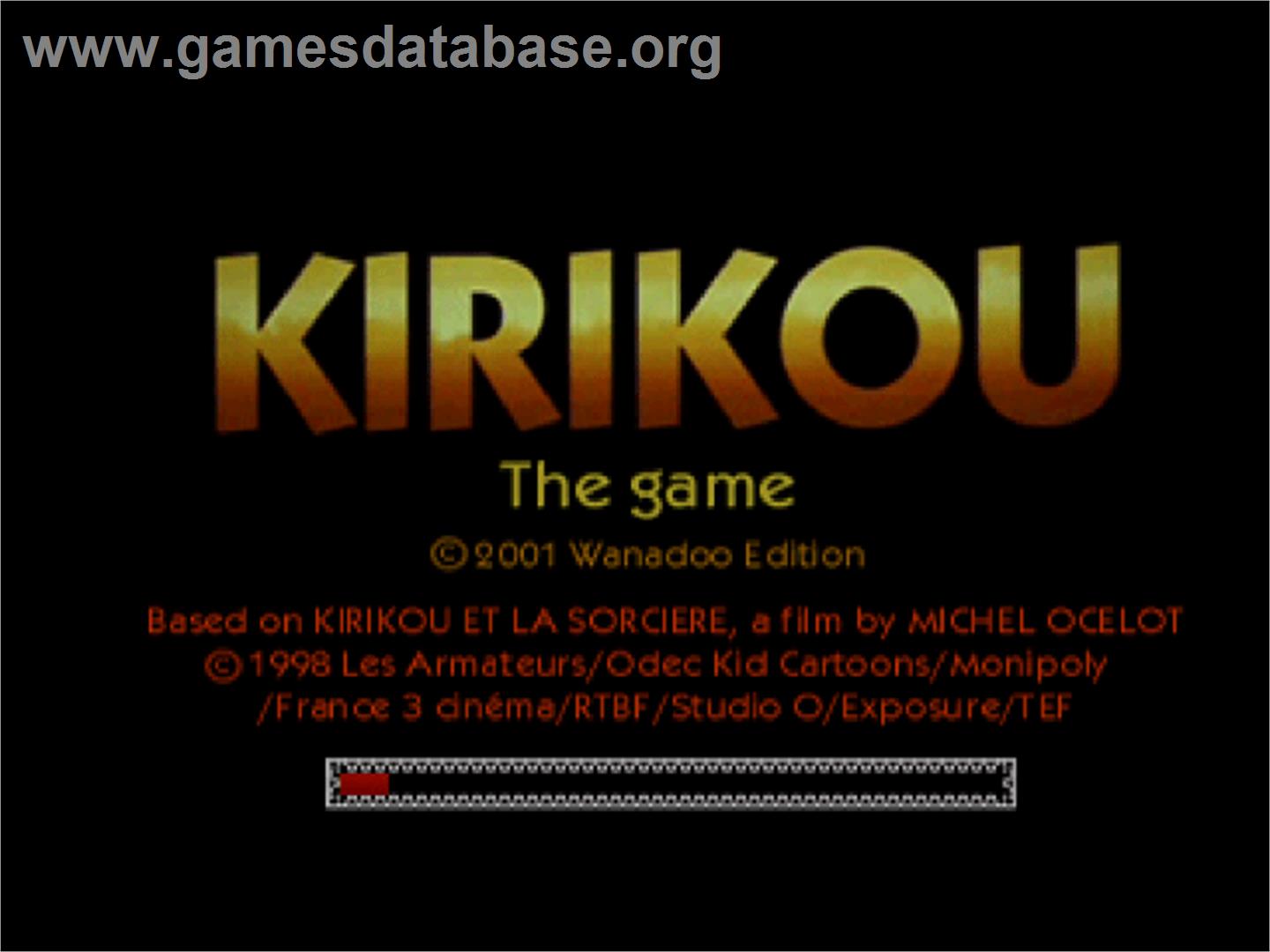 Kirikou - Sony Playstation - Artwork - Title Screen