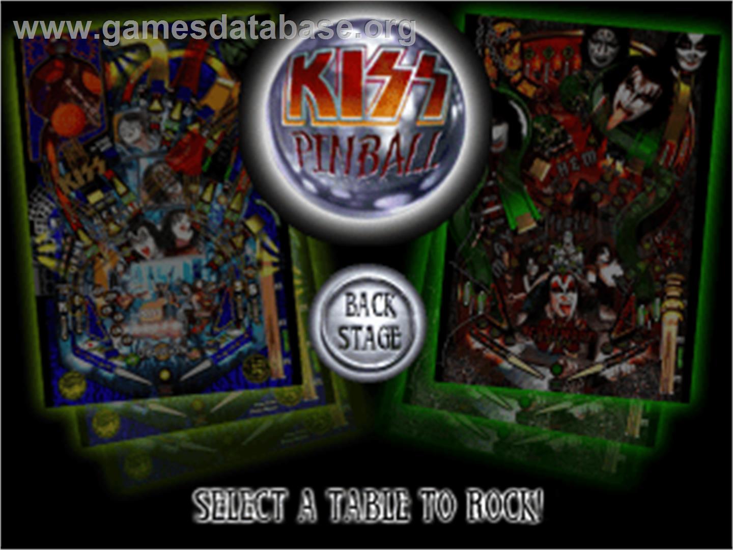 Kiss Pinball - Sony Playstation - Artwork - Title Screen