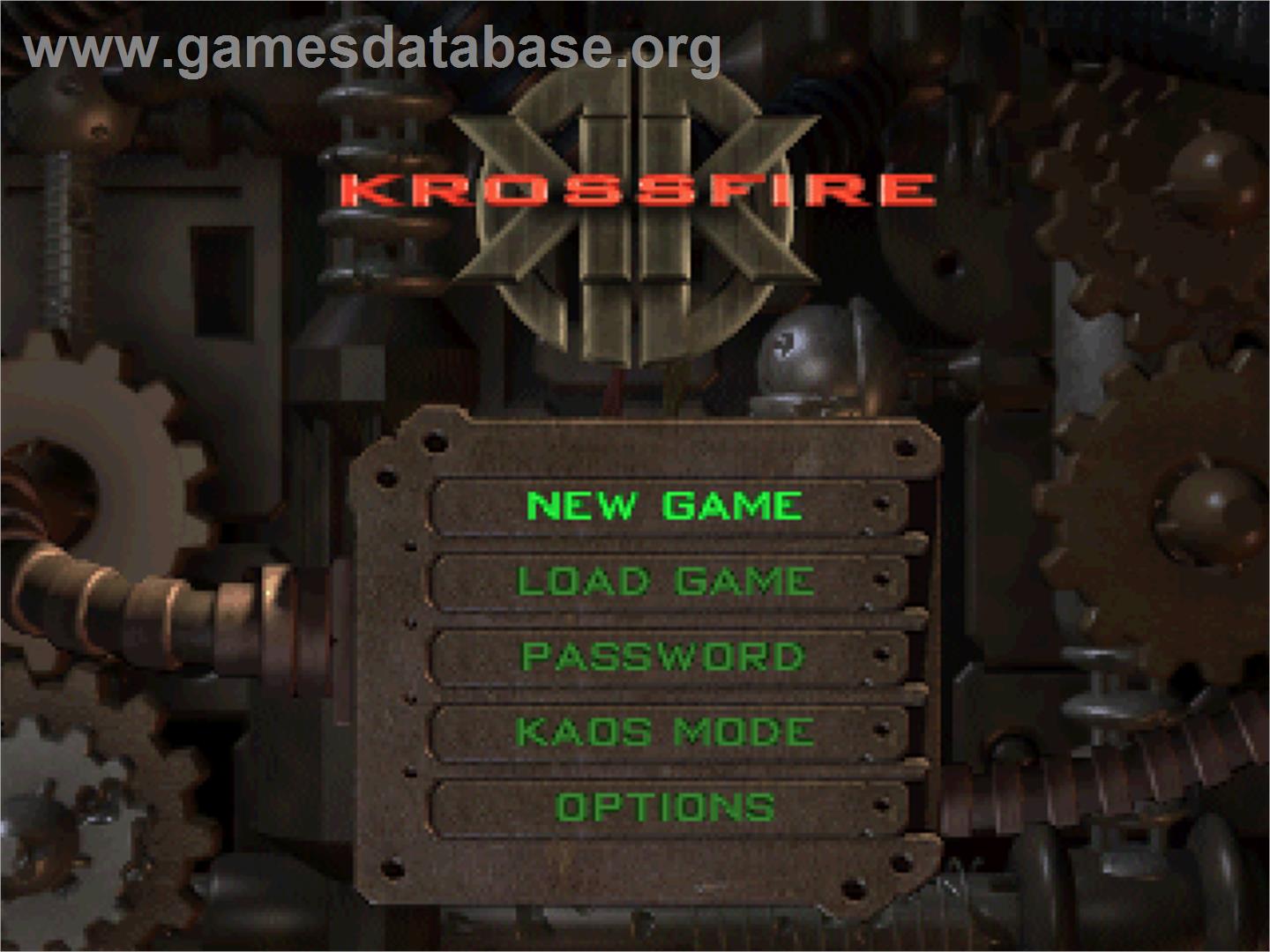 Kknd - Krossfire - Sony Playstation - Artwork - Title Screen