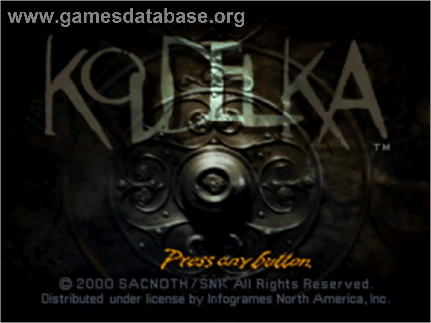 Koudelka - Sony Playstation - Artwork - Title Screen