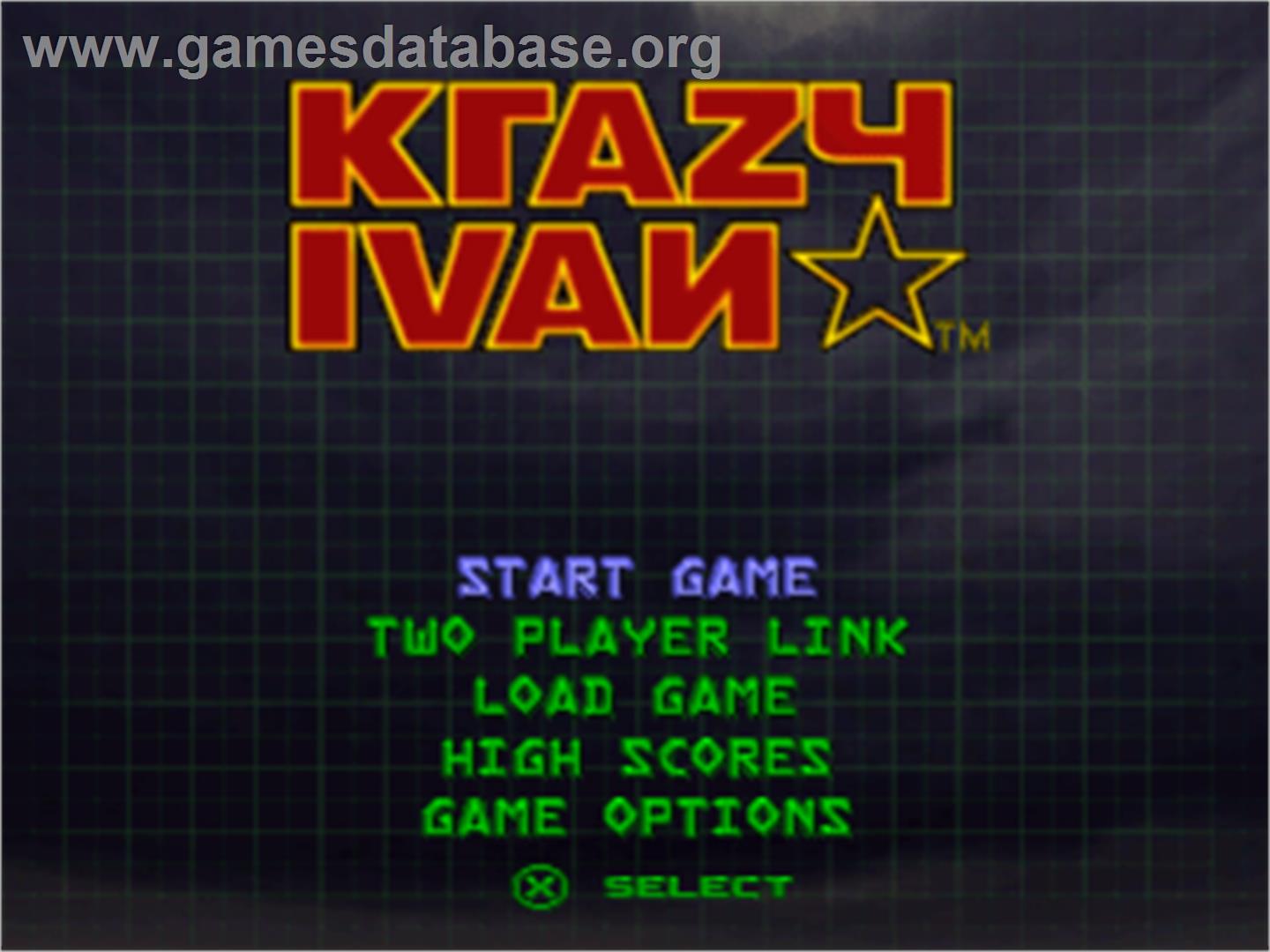 Krazy Ivan - Sony Playstation - Artwork - Title Screen