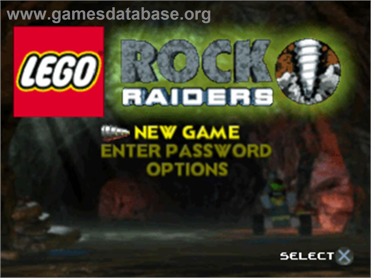 LEGO Rock Raiders - Sony Playstation - Artwork - Title Screen