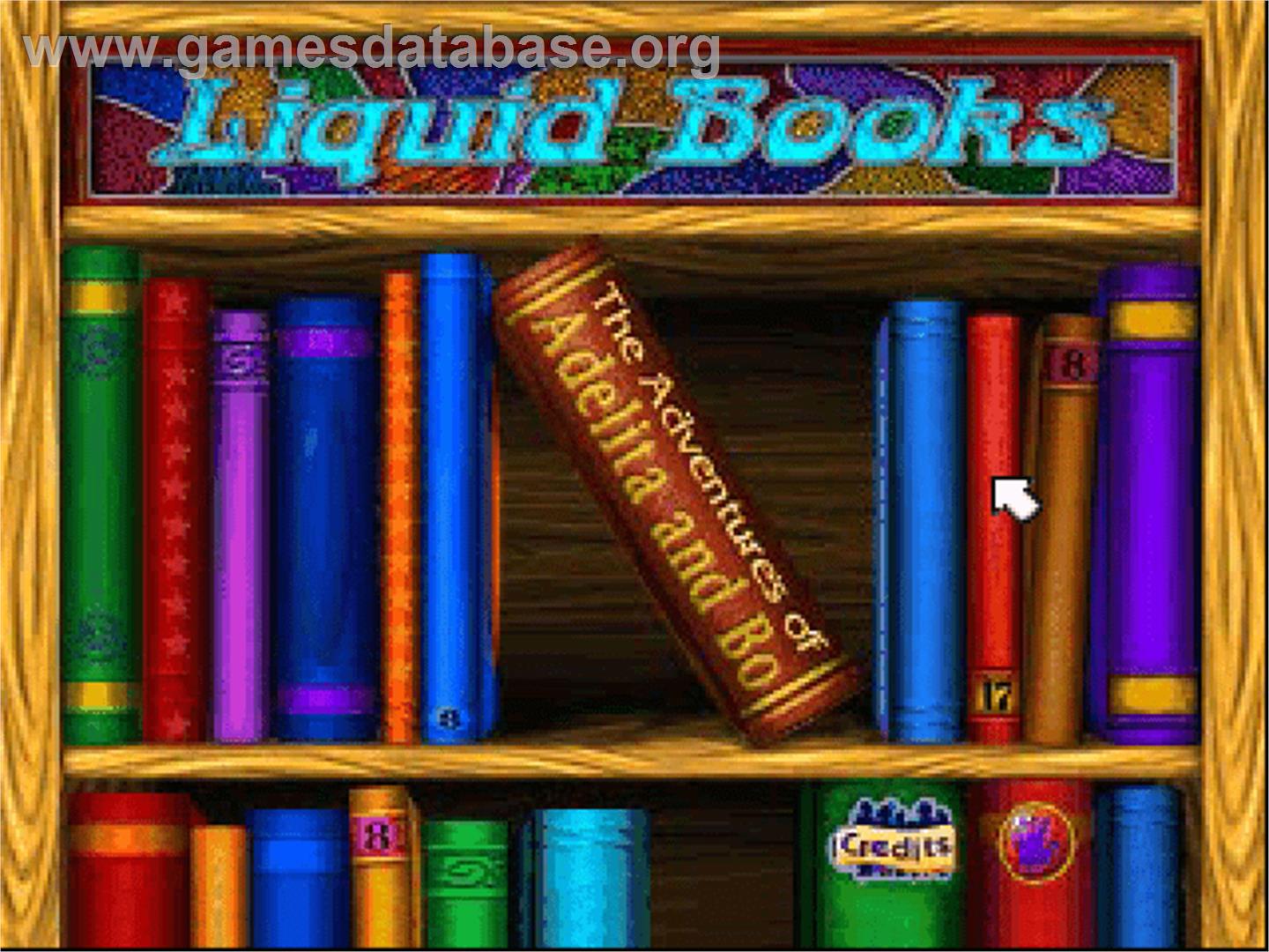 Lightspan - Liquid Books 4 - The Adventures Of Adelita And Bo - Sony Playstation - Artwork - Title Screen