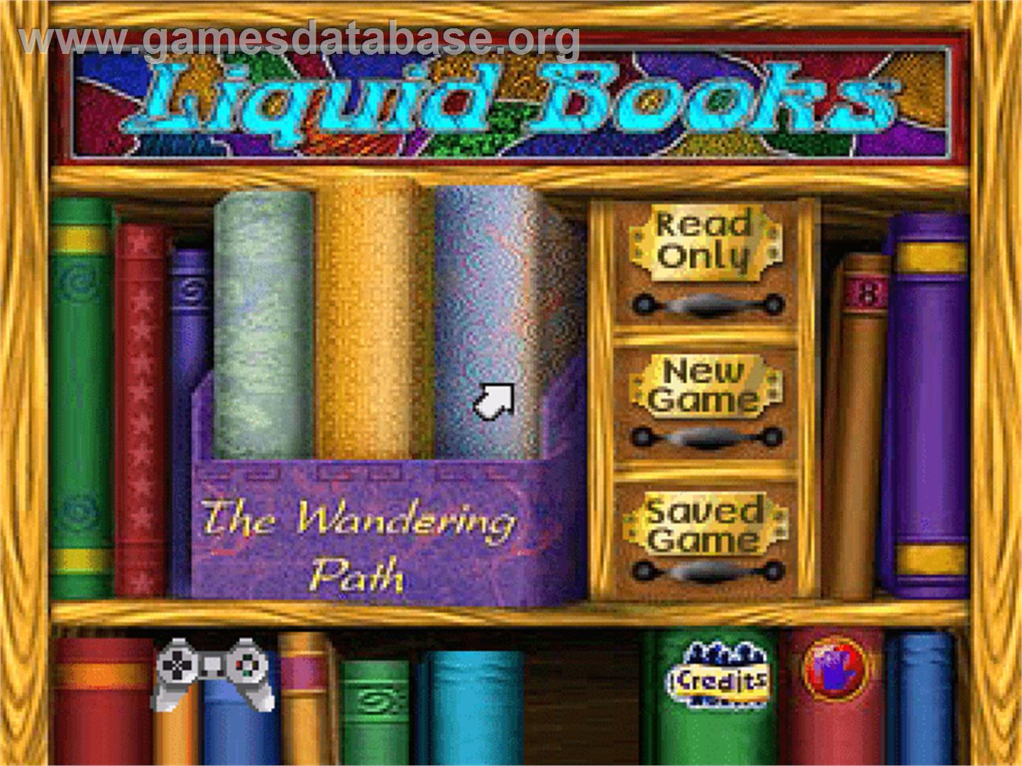 Lightspan - Liquid Books 6 - The Wandering Path - Sony Playstation - Artwork - Title Screen