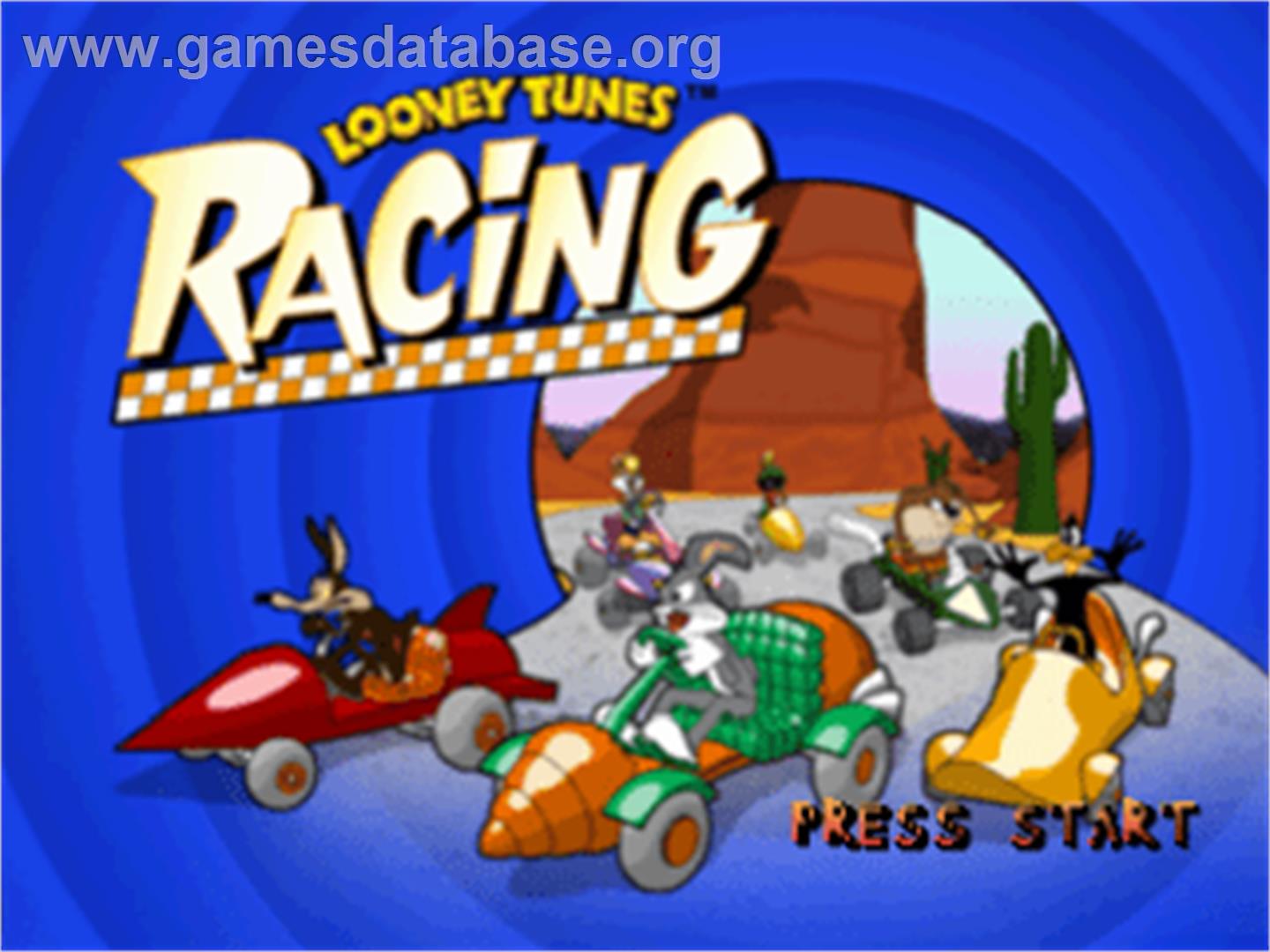 Looney Tunes Racing - Sony Playstation - Artwork - Title Screen