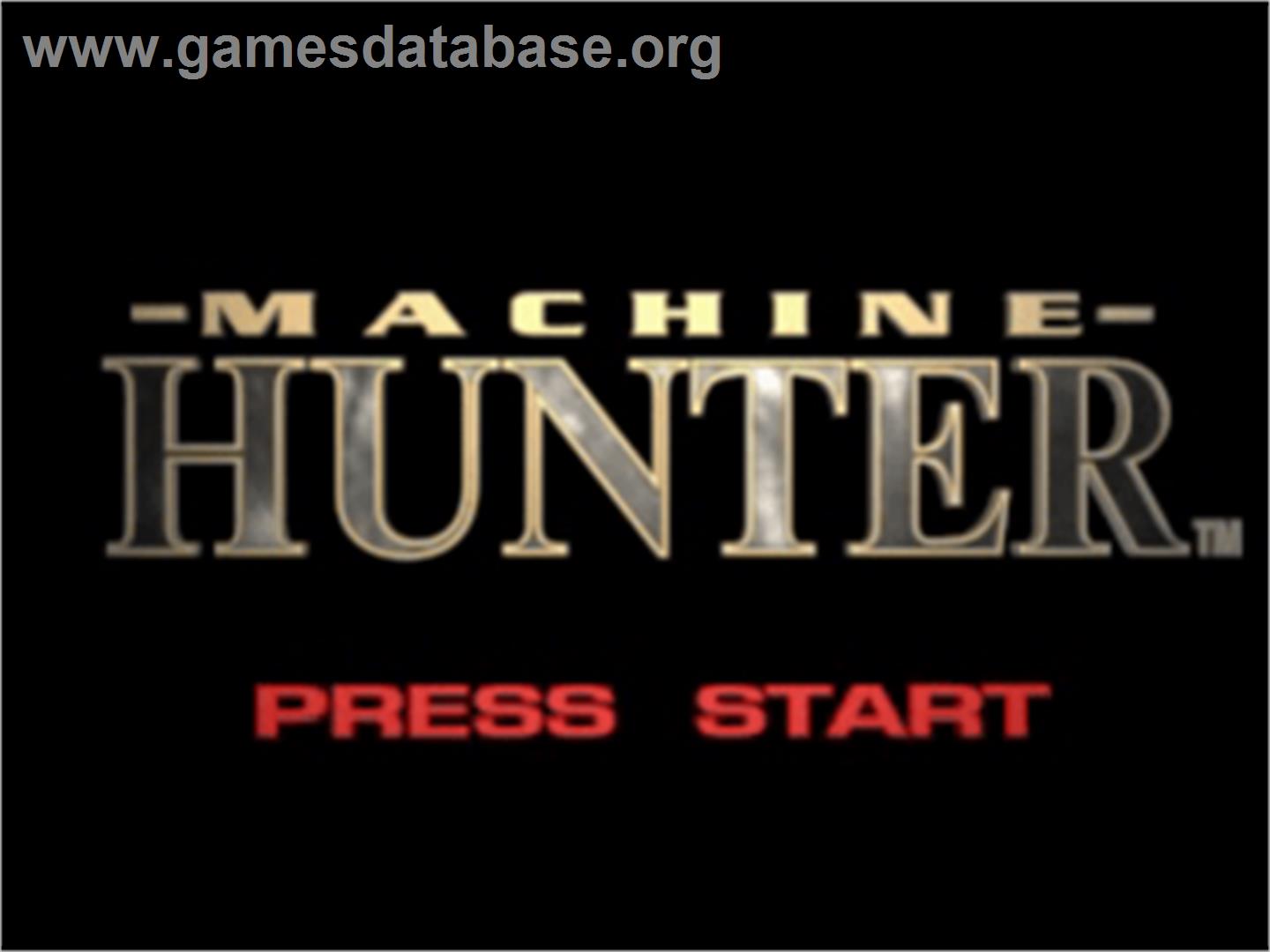 Machine Hunter - Sony Playstation - Artwork - Title Screen