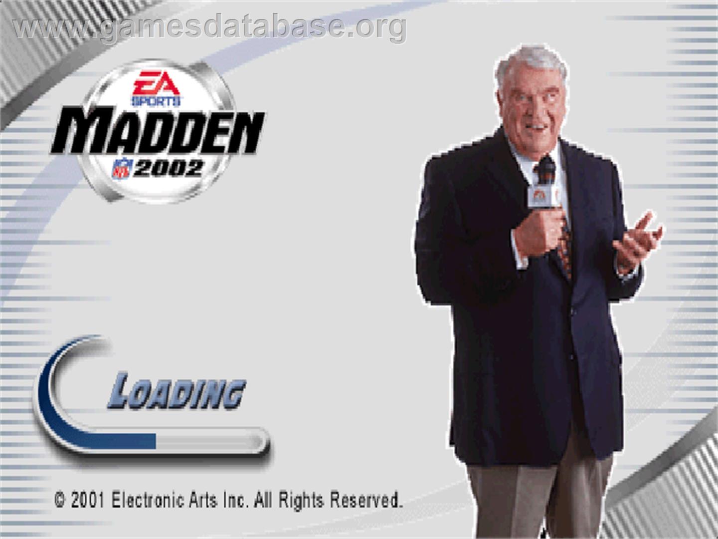 Madden Nfl 2002 - Sony Playstation - Artwork - Title Screen
