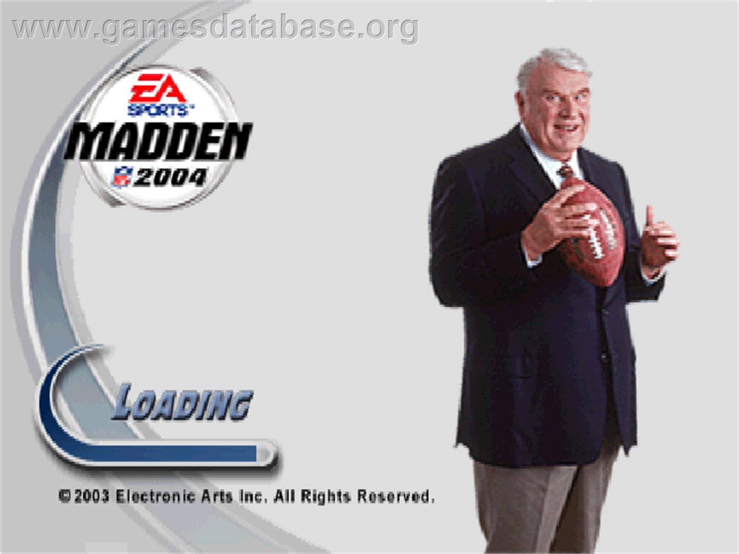 Madden Nfl 2004 - Sony Playstation - Artwork - Title Screen