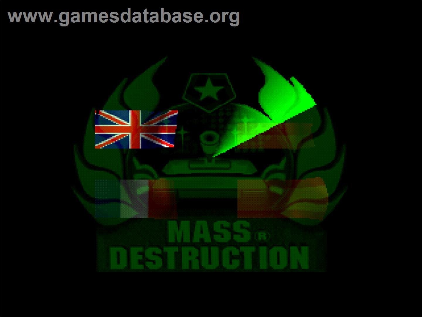 Mass Destruction - Sony Playstation - Artwork - Title Screen