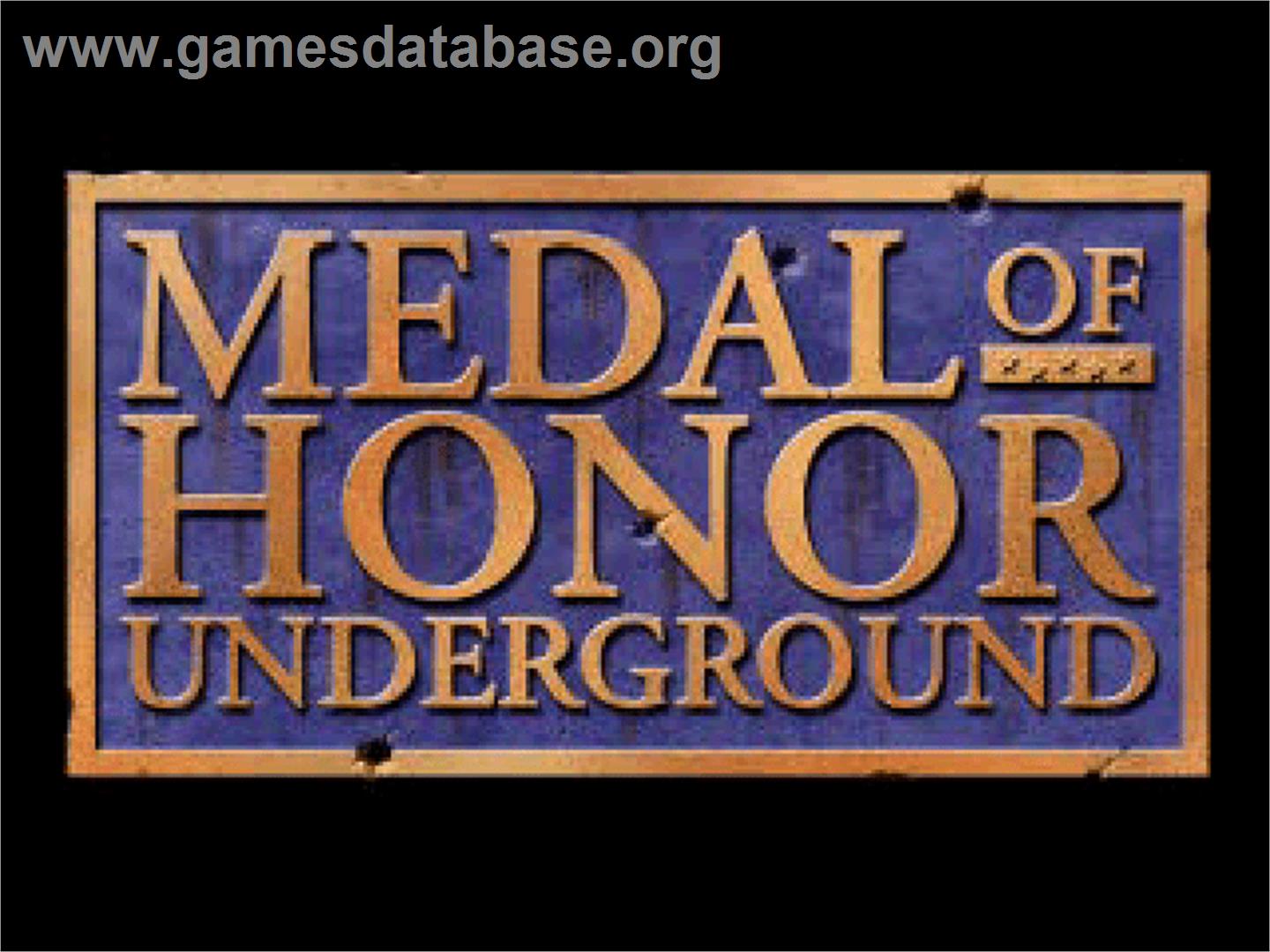 Medal Of Honor - Underground - Sony Playstation - Artwork - Title Screen