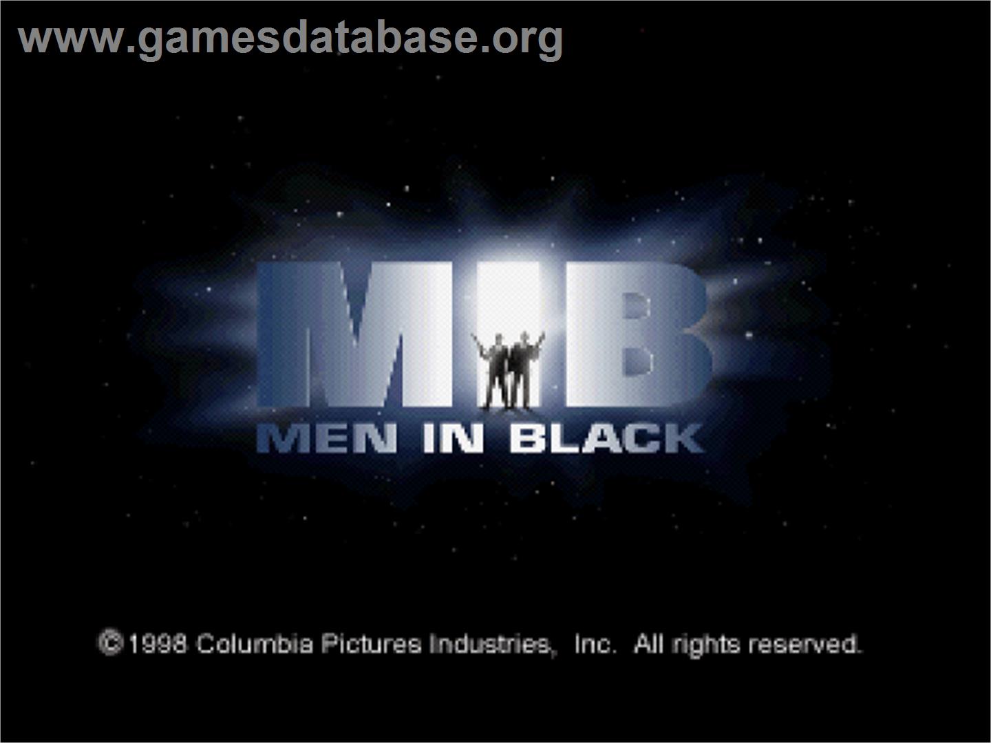 Men In Black - The Game - Sony Playstation - Artwork - Title Screen