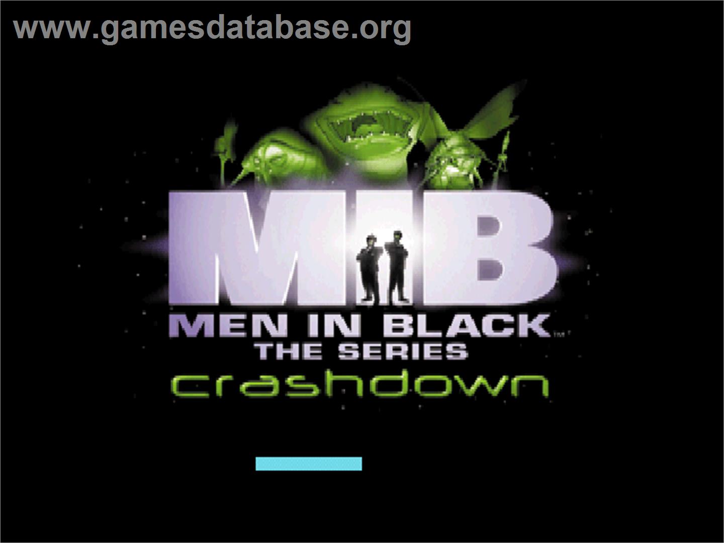 Men In Black - The Series - Crashdown - Sony Playstation - Artwork - Title Screen