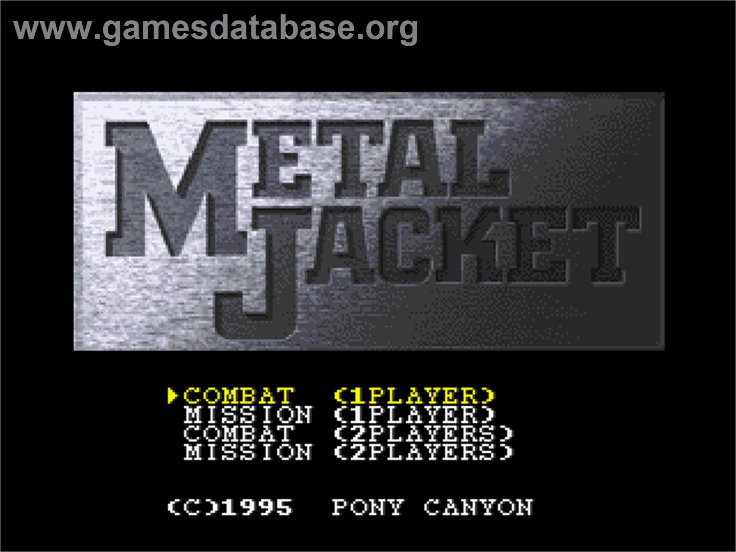 Metal Jacket - Sony Playstation - Artwork - Title Screen