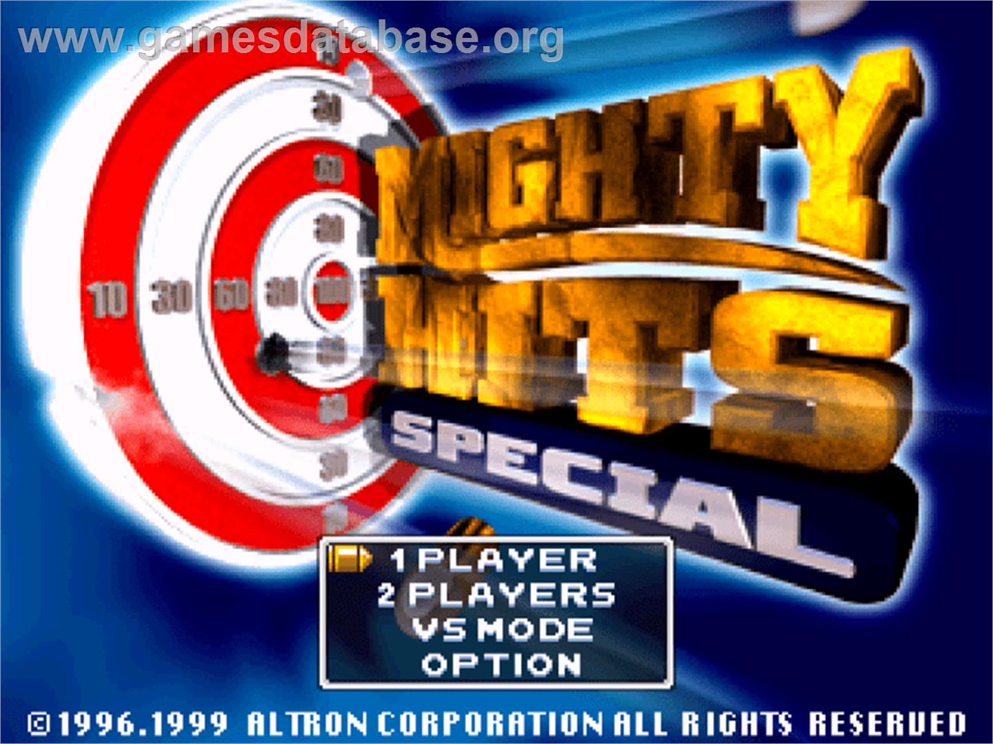 Mighty Hits Special - Sony Playstation - Artwork - Title Screen
